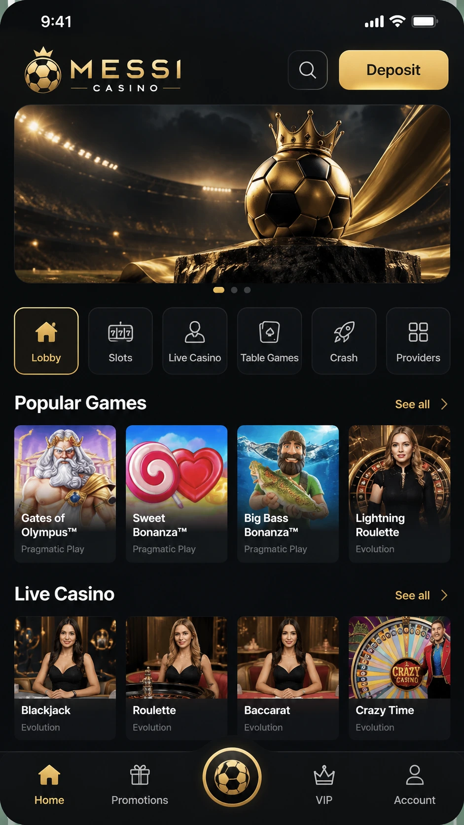 The Messi Casino App